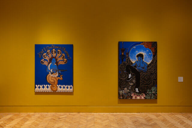 Installation views of 'Martin Wong: Malicious Mischief' at Camden Art Centre, 2023. Photo: Rob Harris 