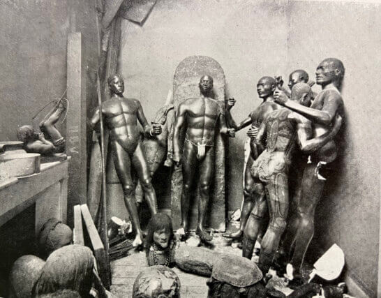 Photograph of the Musée d'Ethnographie du Trocadéro storage reproduced
in George Bataille Documents, 1929.