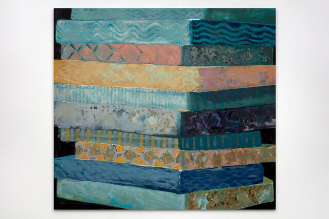 Ten Siblings, 2021. Acrylic on linen, 165 x 240 cm
Courtesy of the artist, Modern Art London and Luhring Augustine New York