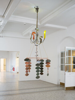 Installation views of Tamara Henderson, 'Green in the Grooves' at Camden Art Centre, 2023. Photo: courtesy Rodeo Gallery London / Piraeus.