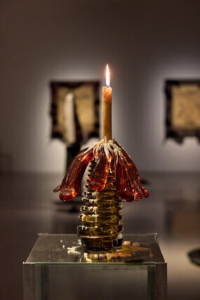 Installation views of Tamara Henderson, 'Green in the Grooves' at Camden Art Centre, 2023. Photo: Luke Walker