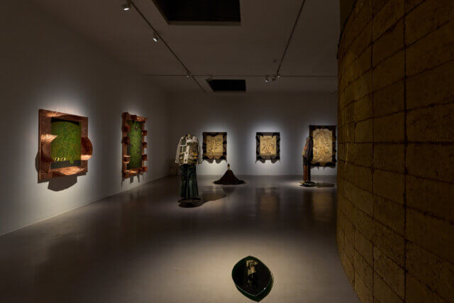 Installation views of Tamara Henderson, 'Green in the Grooves' at Camden Art Centre, 2023. Photo: Luke Walker