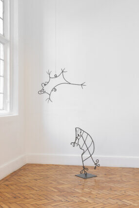 Installation view, 
'Animals to Remember Uganda'
at Camden Art Centre, 26 April/ 23 June 2024.
Courtesy the Artist and ActionSpace, London
Photo: Rob Harris