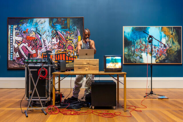 Joshua Woolford, Live performance at Tate Britain. Photo: Eugenio Falcioni