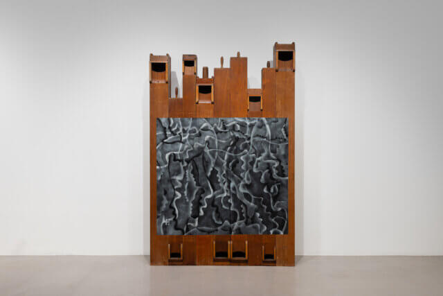 Lonnie Holley, 'The Nine Notes,' 2024
Enamel and spray paint on
antique church organ pipes
Courtesy the artist, Edel Assanti and BLUM
Photo: Rob Harris