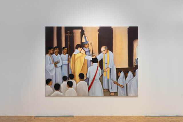 'Blessing', 2024
Oil on canvas 
Courtesy of the artist and Niru Ratnam
Photo: Rob Harris