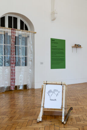 Installation view, 'Den!', at Camden Art Centre, 19 July/ 8 September 2024. Photo: Hydar Dewachi