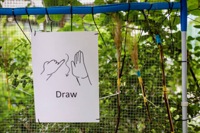 Installation view, 'Den!', at Camden Art Centre, 19 July/ 8 September 2024. Photo: Hydar Dewachi