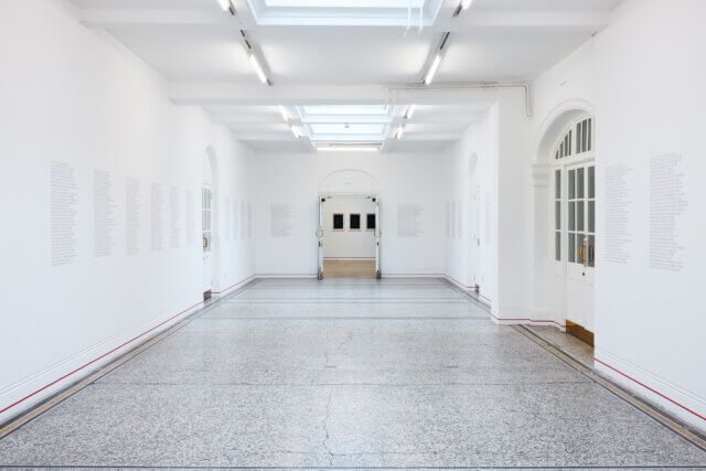 Installation views of Gregg Bordowitz, 'There: a Feeling' at Camden Art Centre, 2025. Photo: Luke Walker