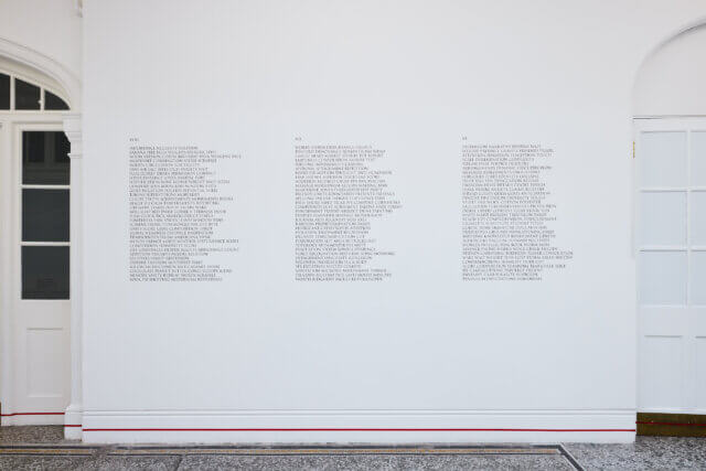 Installation views of Gregg Bordowitz, 'There: a Feeling' at Camden Art Centre, 2025. Photo: Luke Walker