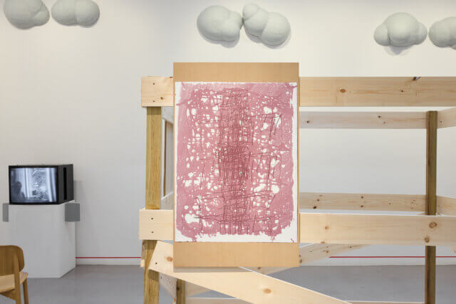 Installation views of Gregg Bordowitz, 'There: a Feeling' at Camden Art Centre, 2025. Photo: Luke Walker