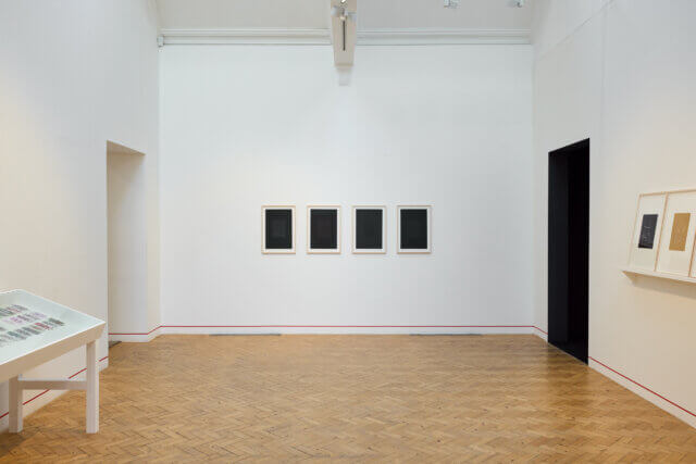 Installation views of Gregg Bordowitz, 'There: a Feeling' at Camden Art Centre, 2025. Photo: Luke Walker