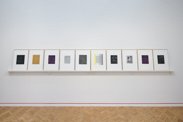 Installation views of Gregg Bordowitz, 'There: a Feeling' at Camden Art Centre, 2025. Photo: Luke Walker