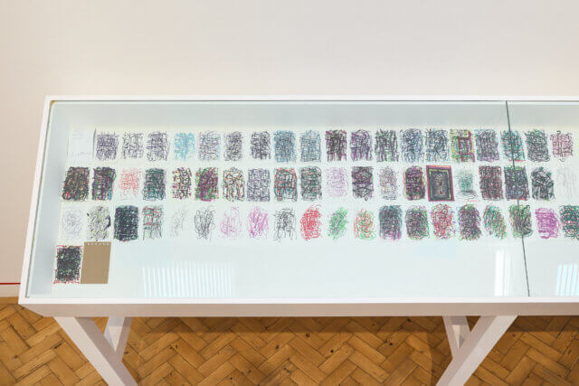 Installation views of Gregg Bordowitz, 'There: a Feeling' at Camden Art Centre, 2025. Photo: Luke Walker