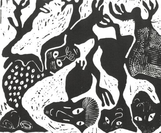 Jacob Afolabi, 'Untitled,' Lino-cut, 1964