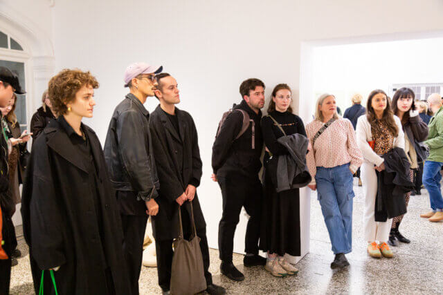 Exhibition tour at Camden Art Centre, 2025. Photo: Sopo Ramischwili 