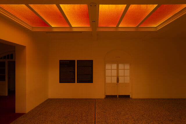 Installation view of Nat Faulkner, 'Strong water' at Camden Art Centre, 2026. Photo: Rob Harris