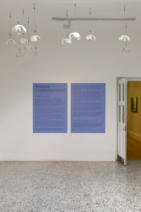 Installation view of Ain Bailey, The Jamaica Project at Camden Art Centre, 2026. Photo Rob Harris 